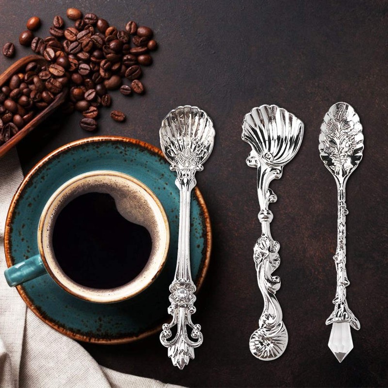 Coffee Espresso Spoons Set of 6 Tiny Spoon Vintage Cutlery