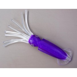 Custom Offshore Tackle 3D SQUIRT SQUID FISHING LURE 11"  TUNA MARLIN MAHI MAHI - PURPLE