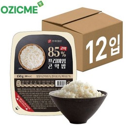 (오직미)곤약 85% 프리미엄곤약밥 150gx12개/24개 80kcal 밥맛 그대로 한끼 대신곤약 (12개상품입니다) (Just Me) Konjac 85% Premium Konjac Rice 150g x 12 packs / 24 packs 80kcal Tastes Just Like Rice Substitute Konjac (This is a 12 pack product)