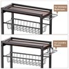 PAPAGIFTREE 4 Tier Slim Rolling Storage Cart with Pull-Out Baskets,