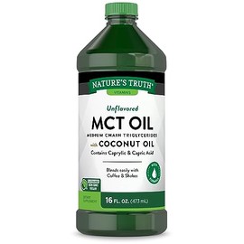 Aceite Líquido MCT 100% Puro Nature's Truth Sin Sabor - 473.00 Mililitros