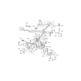 Saab Original 9-3 Right Brake Line 12805481