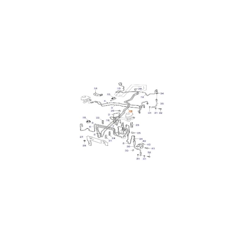 Saab Original 9-3 Right Brake Line 12805481