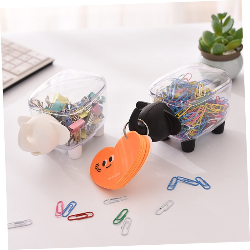 Ciieeo 2pcs Cotton Swab Storage Box Compact Makeup Organizer for