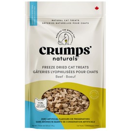CRUMPS NATURALS Freeze Dried Cat Treats Beef 1.05oz, Cat Treats