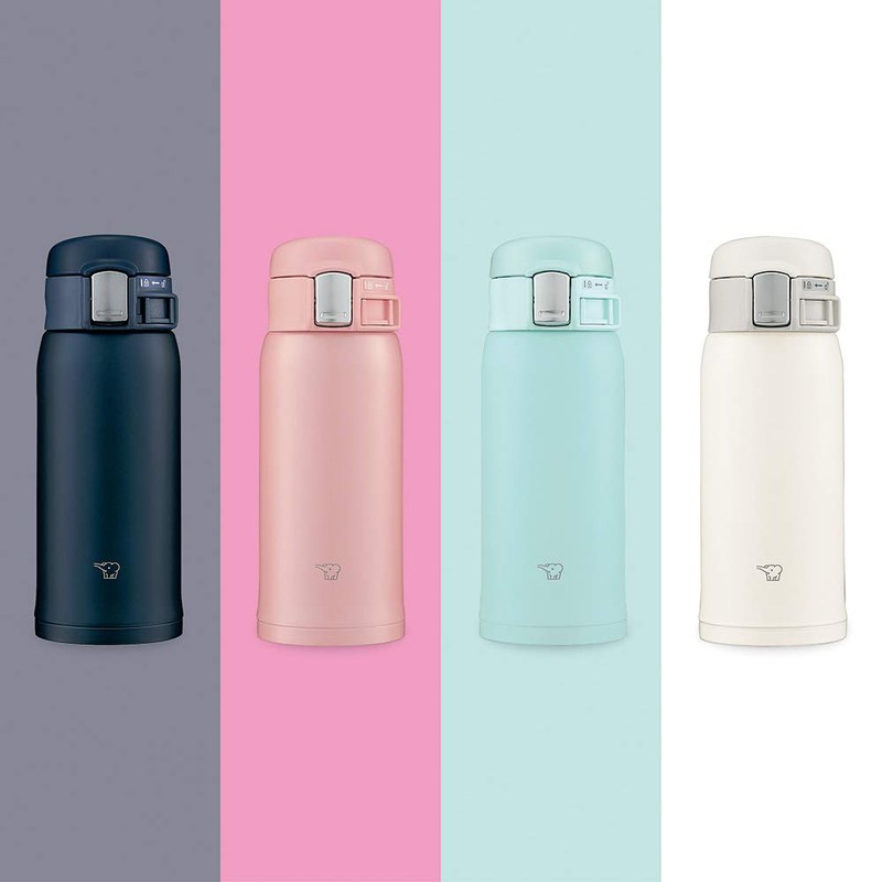 Zojirushi SM-SF36-AM Canteen For Drinking Directly (One Touch Opening), Stainless