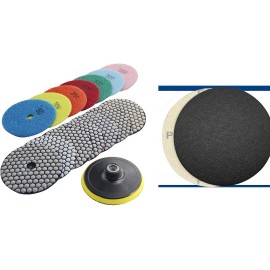 Roxx Tools 4" granite marble DRY polish pad 25+1 stone masonry concrete floor polish sander