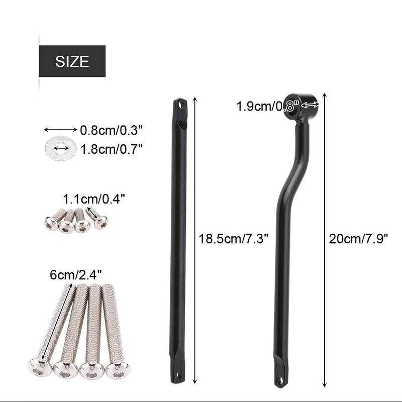 Saddlebag Support Bars Stainless Steel Brackets for Black for Motorbike