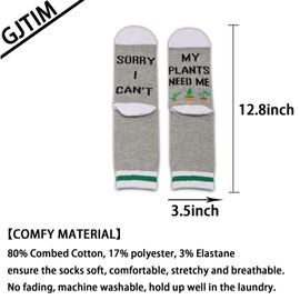 Novelty Sorry I Can't My Plants Need Me Gardening Planting Gardener Socks For Plant Lovers (My Plants Need Me CA)