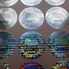 100 Round Bright Silver Hologram Sequentially Numbered Tamper Evident Security