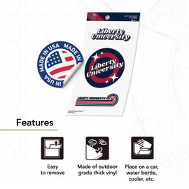 Desert Cactus Liberty University Stickers Flames Vinyl Decals Laptop Water Bottle Car Scrapbook Sheet (70s 4inch)