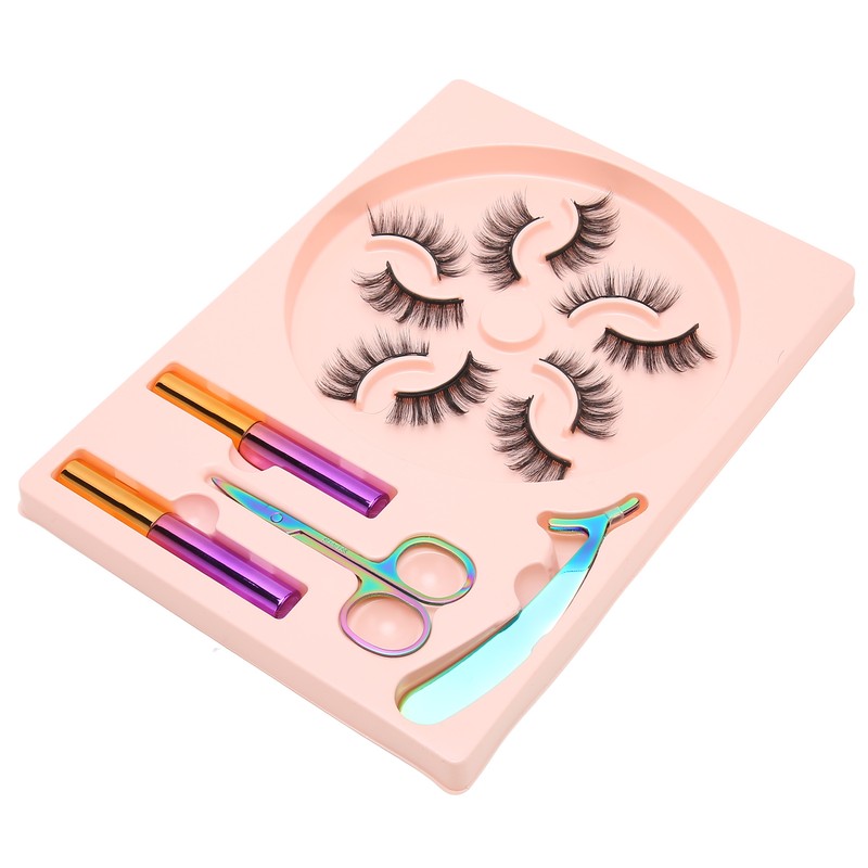 5 Pairs Magnetic Lashes with Eyeliner Kit Glue Free Waterproof
