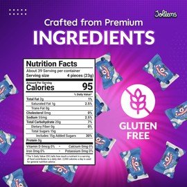 Jollems O’ Creamers Blueberry & Cream Flavored Hard Candy | Individually Wrapped | 2 Pound Bulk Bag