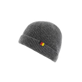 Patriia German Flag Hat 100% Merino Wool Made With Handcrafted Skill Handmade Wool Hat Men Wool Hat Women Knitted Hat, gray