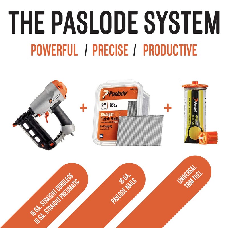 Paslode, Finishing Nail, 650285, Straight, 16 Gauge, 2,000 per Box,