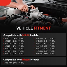 New Starter Replacement for Nissan 370Z 09-19,Infiniti 3.7L Q50 Q60 14-15,G37 08-13,QX70 QX50 14-17,EX37 FX37 2013，Q40 2015，Q50 3.0L 16-19,Q60 3.0L 17-19,G25 2.5L 11-12,Q70 Q70L M37 3.7L,17934