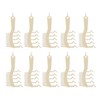 10pcs Z Shaped Wide Tooth Comb Stylish Portable Double Sided
