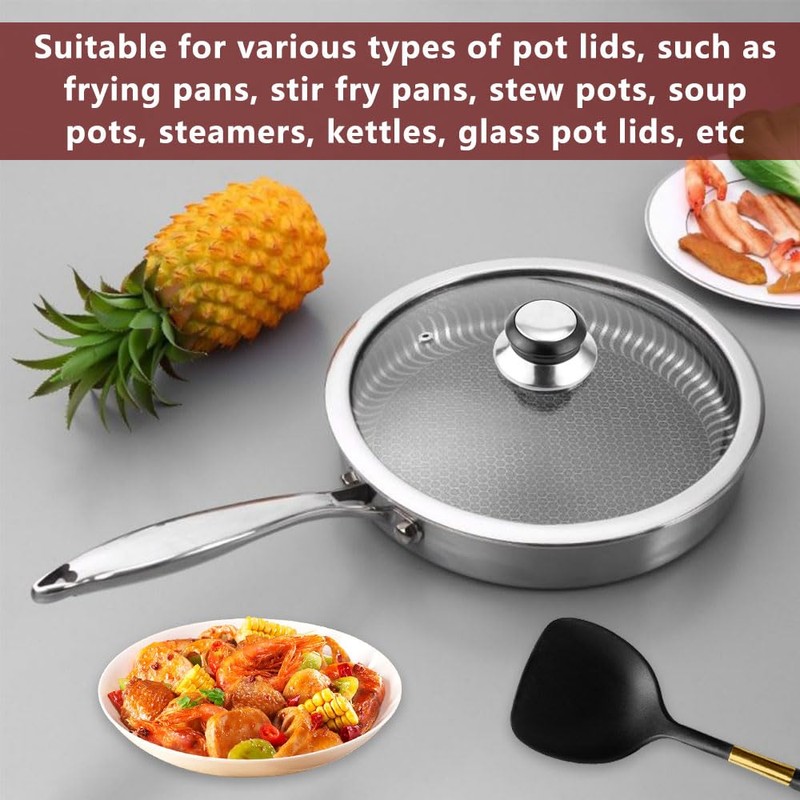 Rairsky Pack of 10 Pot Lid Handles, Lid Handle for