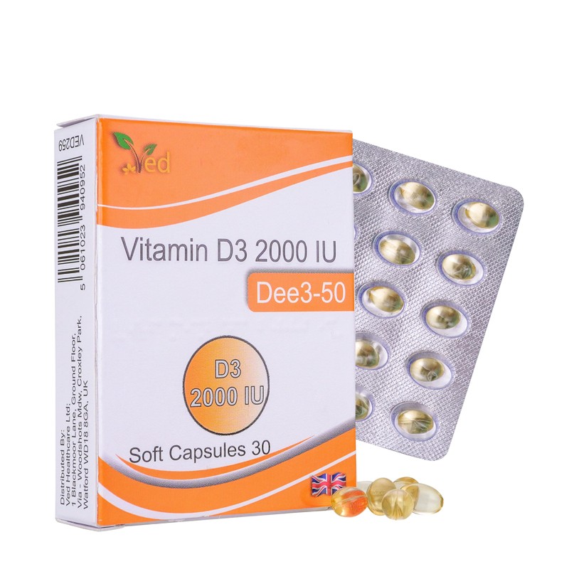VED VITAMIN D3 2000 IU SOFTGEL CAPSULE | 30 Days
