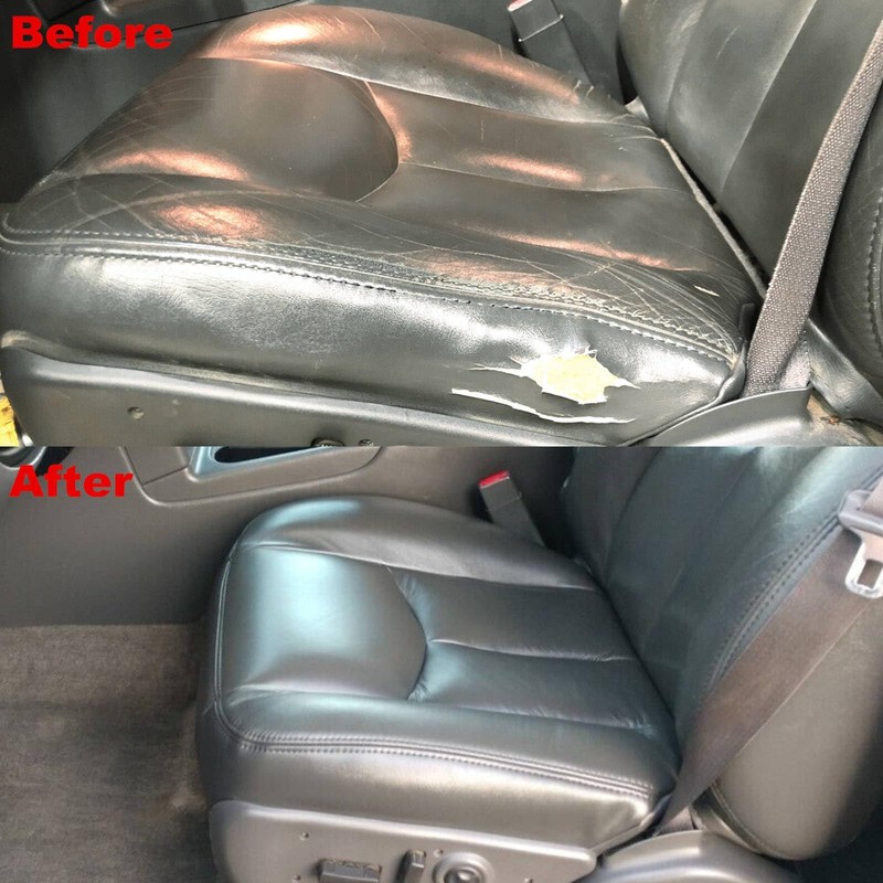 GXARTS Driver and Passenger Side Bottom Replacement Leather Seat Cover