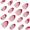 Press on Almond Nails Short Length Glossy Full Cover Acrylic