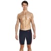 Speedo Mens Fit Monogram Black/Red Swim Trunks 30", Black -