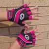 Optimum Women's Nitebrite Fingerless Gloves - Black/Pink, XX-Small
