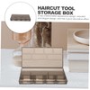 Healvian 1pc Hairdressing Tool Organizer Clipper Storage Box Razor Holder