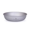 Boundless Voyage Ultralight Titanium Pan Dish Plate with Carry Mesh
