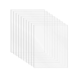 DARENYI 10 Pcs Acrylic Sheet Clear Plastic Sheet 1mm Transparent Acrylic for Drawing, Printing, Craft DIY, Picture Frame etc(15 x 10cm)