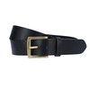 Gusti Leather Belt - Jori Simple Leather Belt with Golden