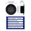 4 Inch Black Soffit Vent Cover, Louanxpert Stainless Steel Round