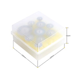 10pcs/Set Diamond Cutting Wheels with 3mm Mandrel Diamond Cutting Discs Cut-Off Wheel Set Replacement for Dremel Rotary Tool with Storage Box