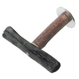Binchotan Charcoal Perch for Bird Claw Sharpener, T-Shape, For Cages (Small)