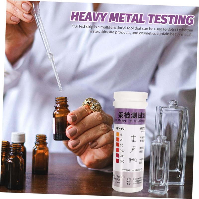 BUGUUYO 10pcs Heavy Metal Test Kit Lead Detection Test Paper