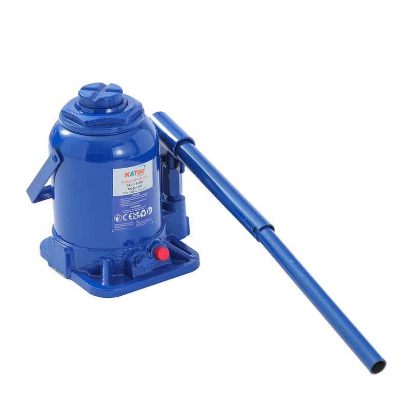 KATSU Tools Low Profile Stubby Hydraulic Bottle Jack 20 Ton
