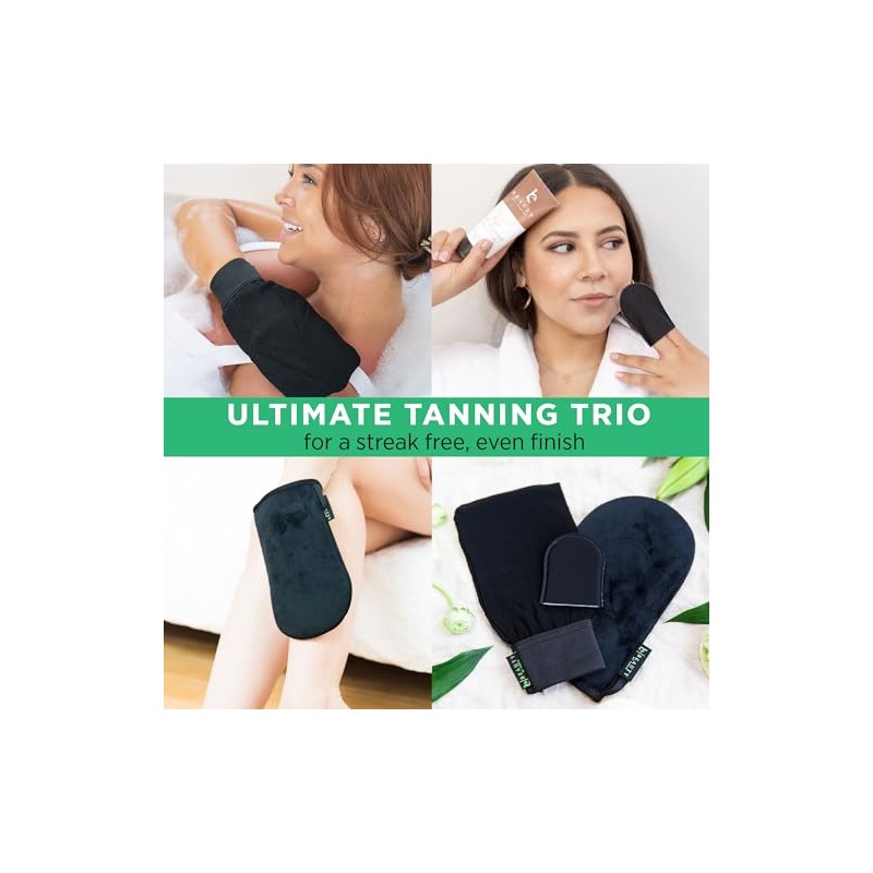 Self Tanning Mitt - Professional Bundle Kit Includes Exfoliating &