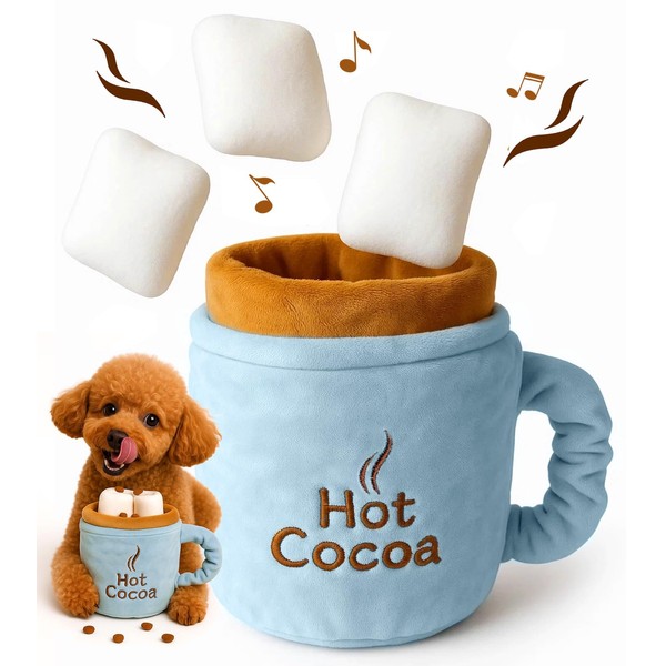 Swooflia Dog Crinkle Toy - Enrichment Squeaky Plush Toys to