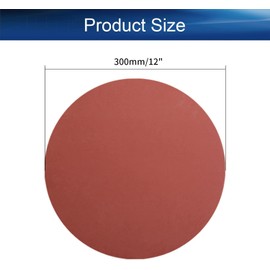 Auniwaig 10PCS 180 Grits Hook and Loop Pads Sanding Disc 12-Inch NO-Hole,Aluminum Oxide Round Flocking Sandpaper for Sanding Grinder Polishing Accessories