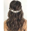 Gorais Diadema de flores para novia de boda con cristales