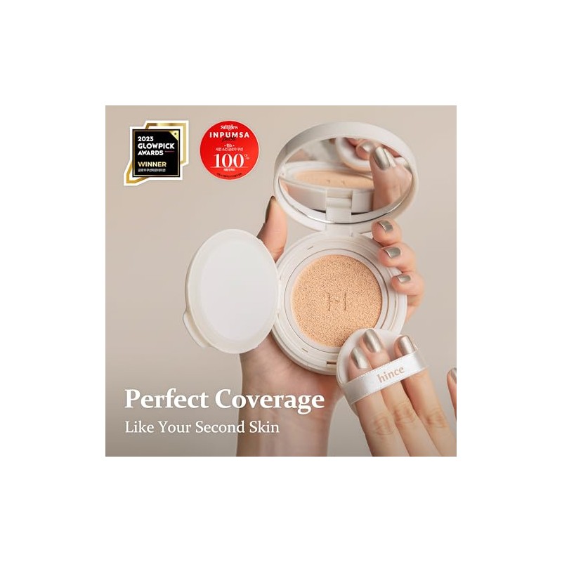 hince Second Skin Glow Cushion-12g | Skin Foundation dewy, glow,