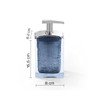 Gedy Antares Soap Dispenser, Resin, Blue, 6.2 x 8 x 15.5