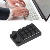 Mini Gaming Keypad 12 Keys 2 Knobs Blue Switch Black