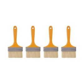 Nylon Paint Brushes for Walls - Paint Brush with Plastic Handle - Wide Paint Brush for Refinishing Furniture - Painting Supplies for Home and Garden, 4 Pcs