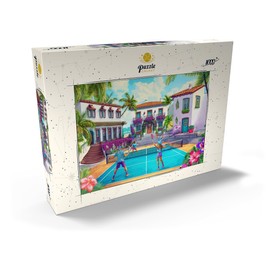MyPuzzle Pickleball-Paradies am Mittelmeer – Sport und Sonne - Premium 1000 Teile Puzzle - MyPuzzle Sonderkollektion von Puzzle Galaxy
