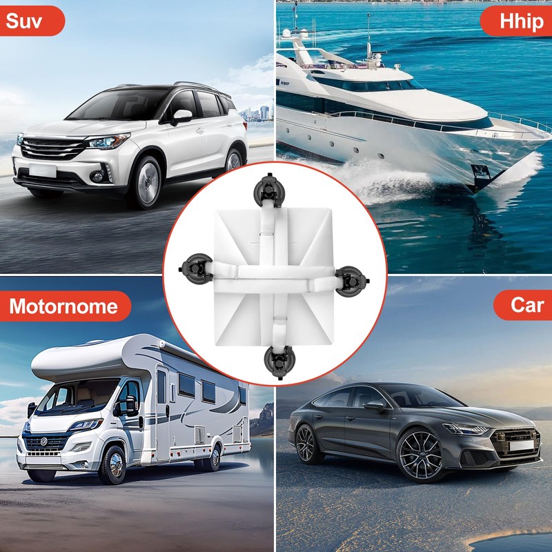 ASDKJL Foldable Starlink Mini Car Mount with Suction Cups，Quick Release