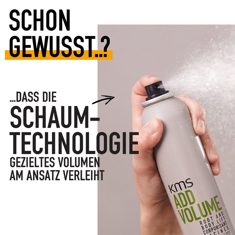 KMS ADDVOLUME Root and Body Lift for Fine, Tired Hair,