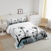 Castle Fairy Dandelion 3 Pcs Queen Size Comforter Set,Dragonfly Flowers
