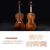 Dilwe 5Pcs Violin Bridges, Maple Wood Violin Bridges for 4/4