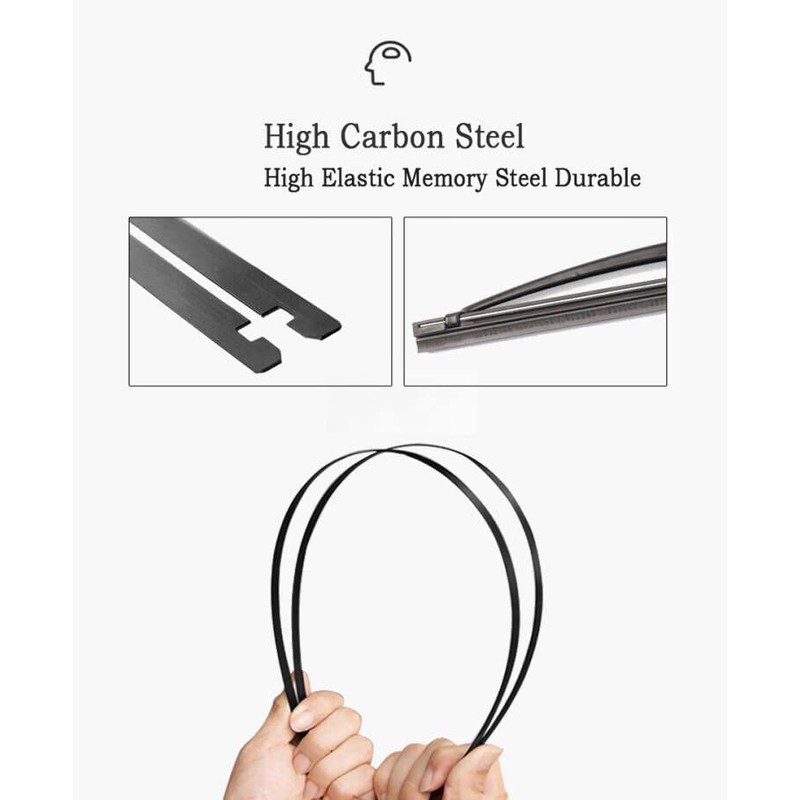 OEM Quality 22" + 22" Premium All-Seasons Metal Frame J-Hook